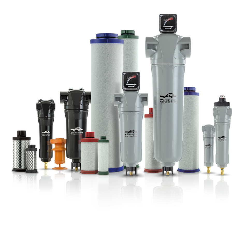 Air filters for improved quality of compressed air
